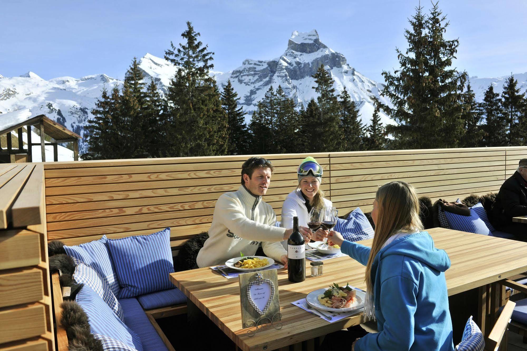 Berglodge Restaurant Ristis Engelberg Exteriér fotografie