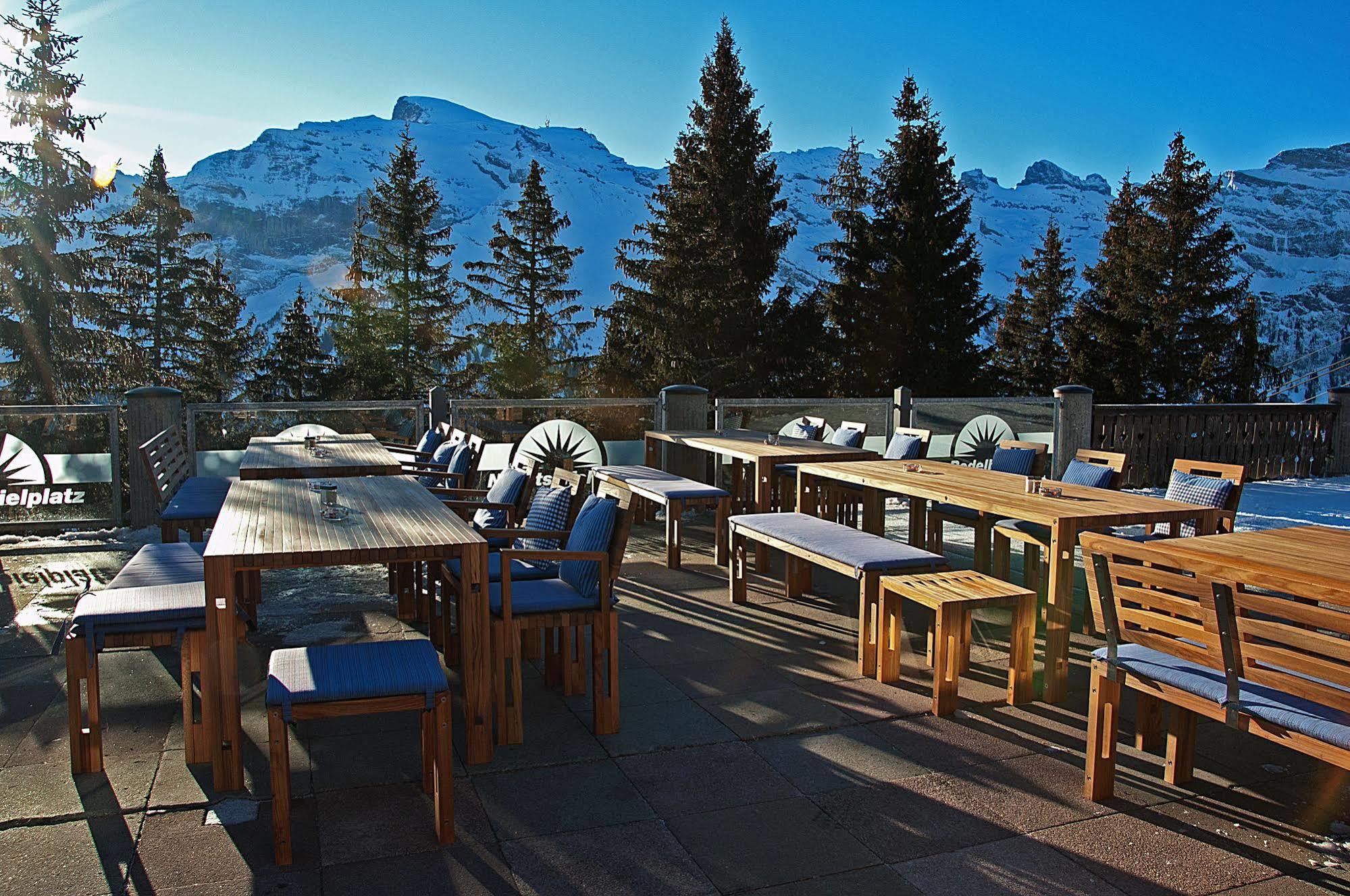 Berglodge Restaurant Ristis Engelberg Exteriér fotografie