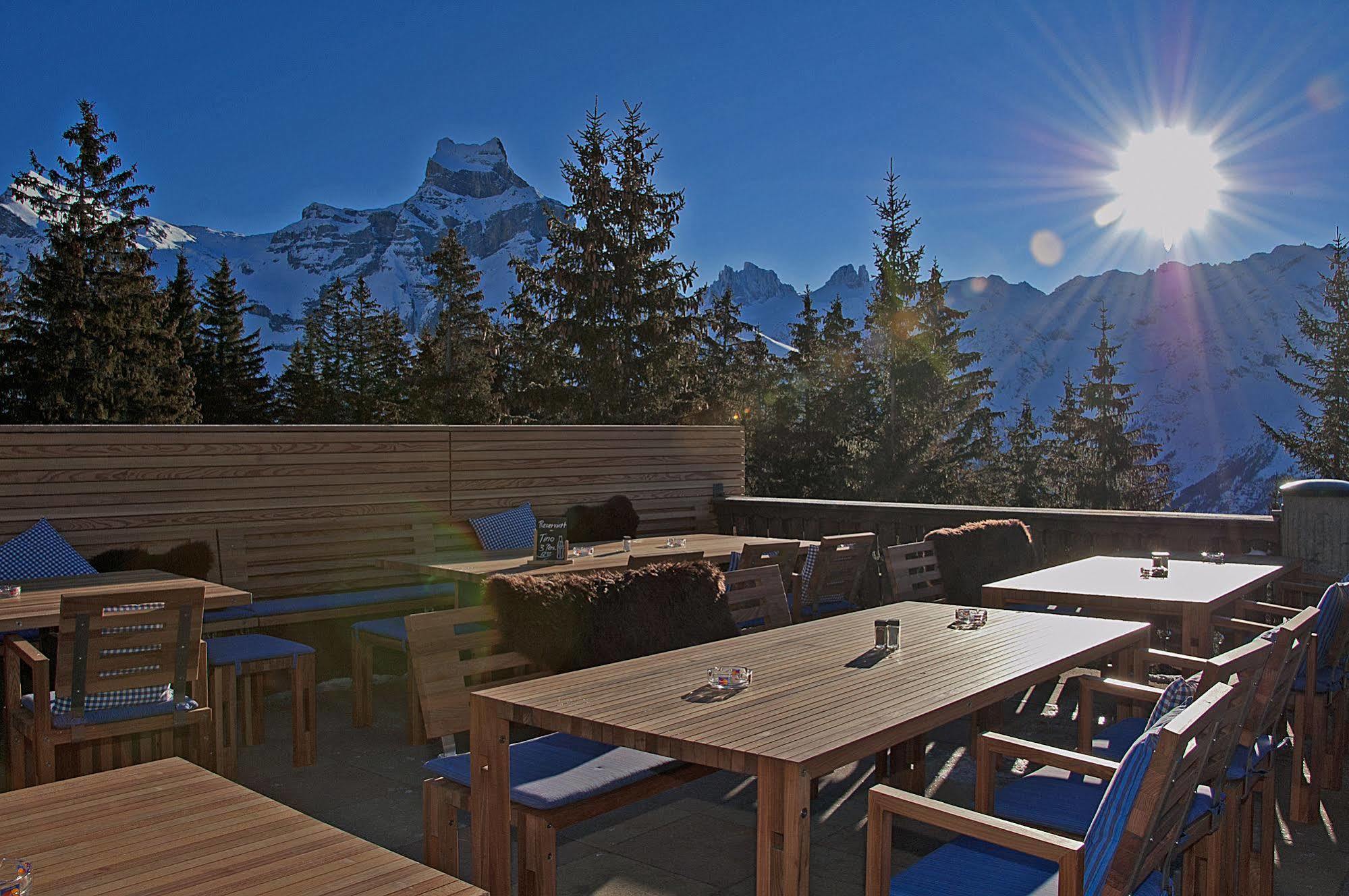 Berglodge Restaurant Ristis Engelberg Exteriér fotografie